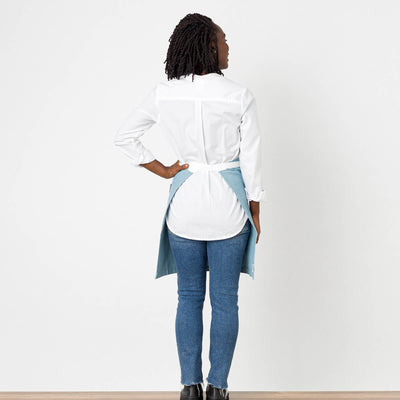 Bistro Half Apron, Powder Blue, Men or Women