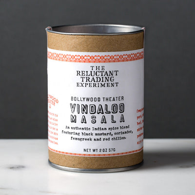 Bollywood Theater Authentic Indian Masala Spice Set includes one Vindaloo Masala 2 oz tube