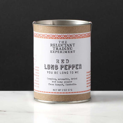 Long Pepper, Red Kampot, 2oz Tube, Best Long Pepper