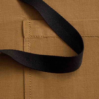 Ochre Work Apron, Pocket Detail, Canvas Server, Reluctant Threads, Restaurant