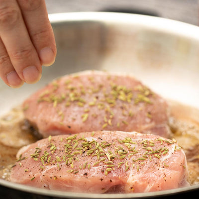 Whole Fennel Seed from India Cooking Pork Chops