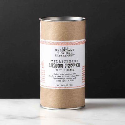 Tellicherry Peppercorn Lemon Pepper Blend for Fish, Chicken, 4oz Tube