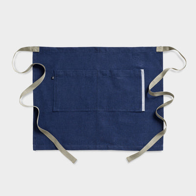 Bistro Server Apron Navy Blue, Waitress, Waist Apron, Restaurant Quality