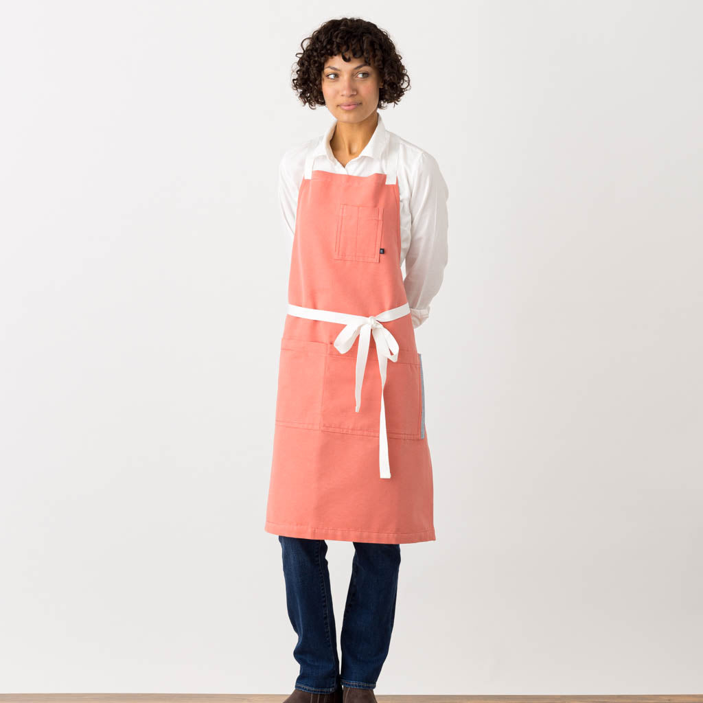 Cross Back Apron Coral Pink Chef Apron Bright Best Reviews Women, Men