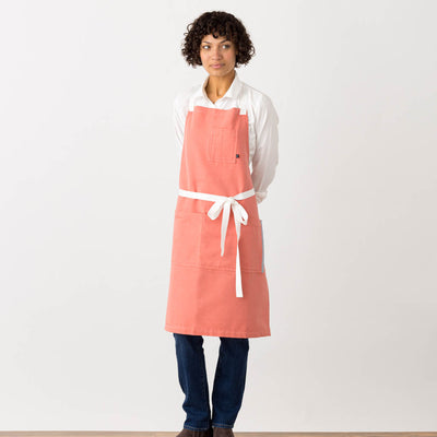 Cross Back Apron Coral Pink Chef Apron Bright Best Reviews Women, Men