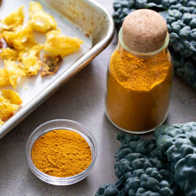 Healthy, fresh ground golden turmeric direct from India.