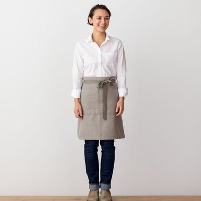 Bistro Apron, Tan, Beige, Server Apron, Professional, Men and Women, The Reluctant Trading Experiment