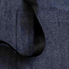 Chef 's Apron, Blue Denim fabric with Black Straps, Detail shot-Reluctant Trading