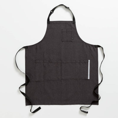 Chef's Apron, Charcoal with Black Straps, Men or Women-The Reluctant Trading Experiment