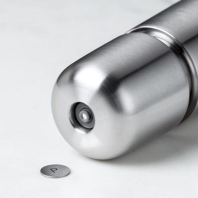 Jesper Stainless Steel Salt or Pepper Mill, 4.4”h-CrushGrind-The Reluctant Trading Experiment