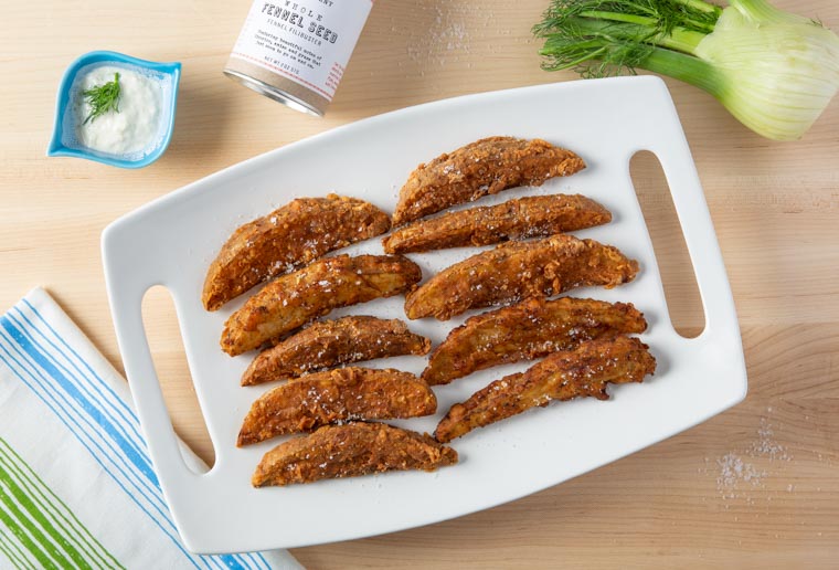 Recipe - Fennel JoJos with Tzatziki Sauce