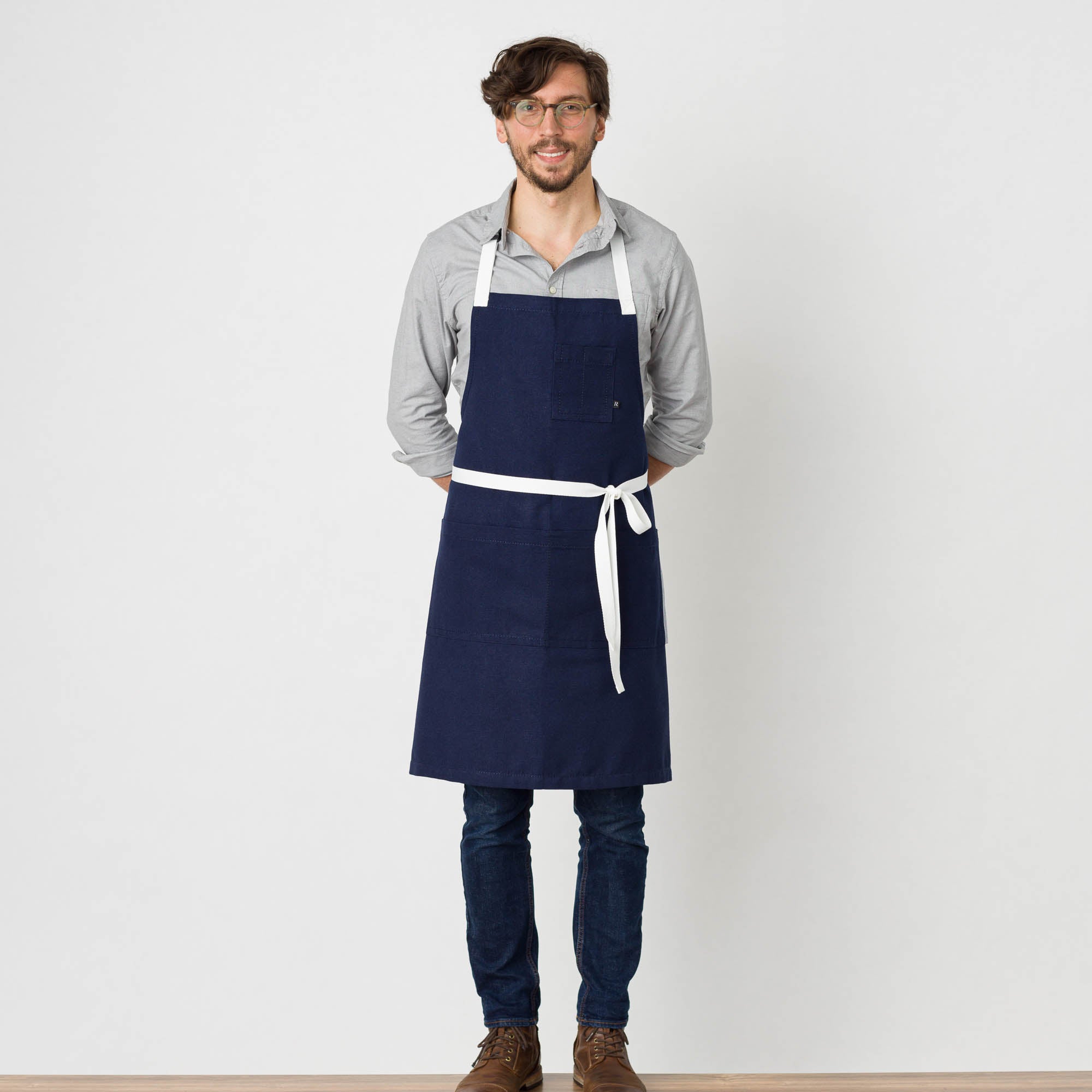 Chef Apron, Navy, Men, Women, Classic Bib, Best Reviews - The