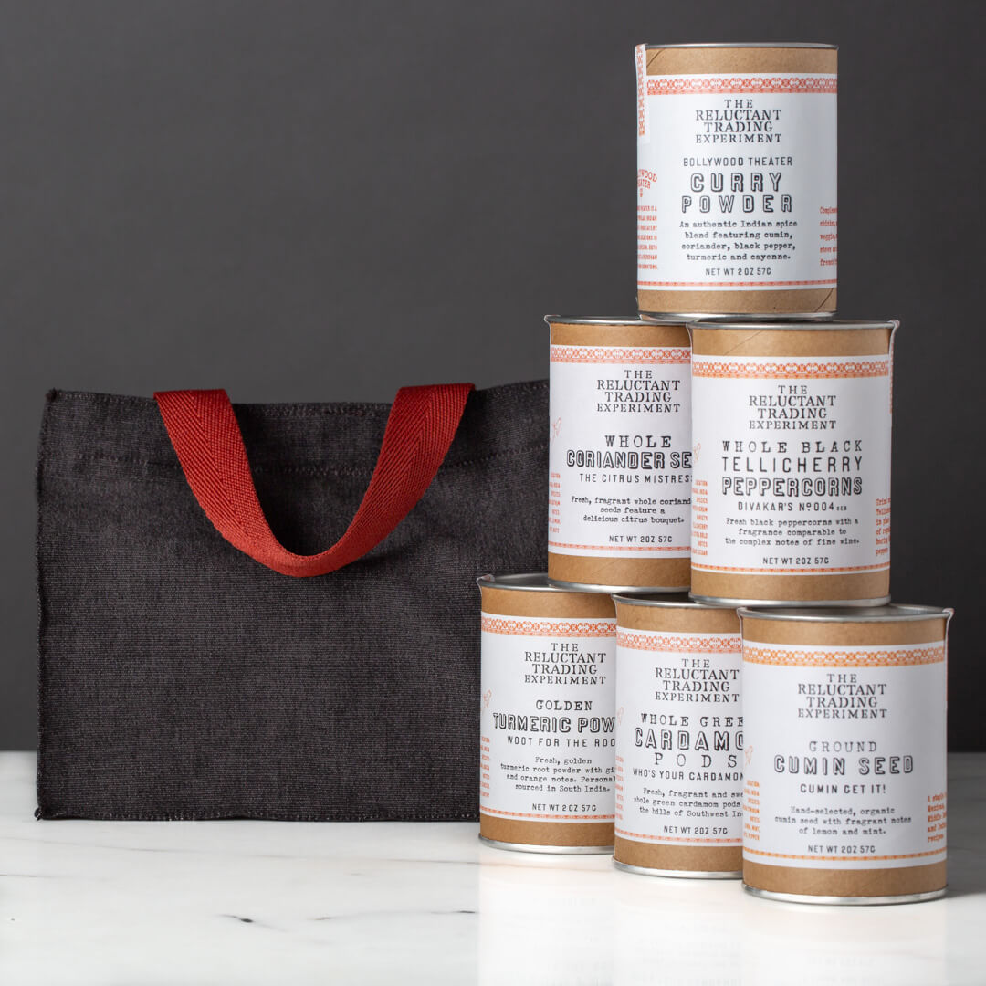 Divakar's Indian Six-Pack Spice Gift Bag