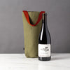 Fabric Wine Gift Bags, Set of 3, Holiday Green with Red Strap-Wine Bags-Canvas-The Reluctant Trading Experiment