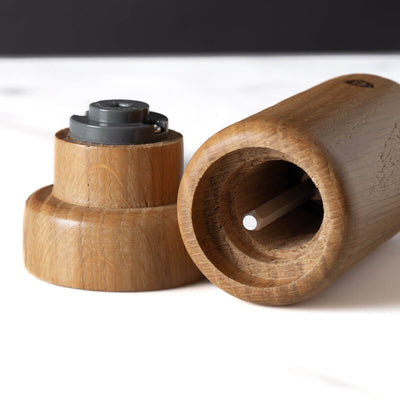 Helsinki Pepper and Salt Mill Set, Oak, 5.4"