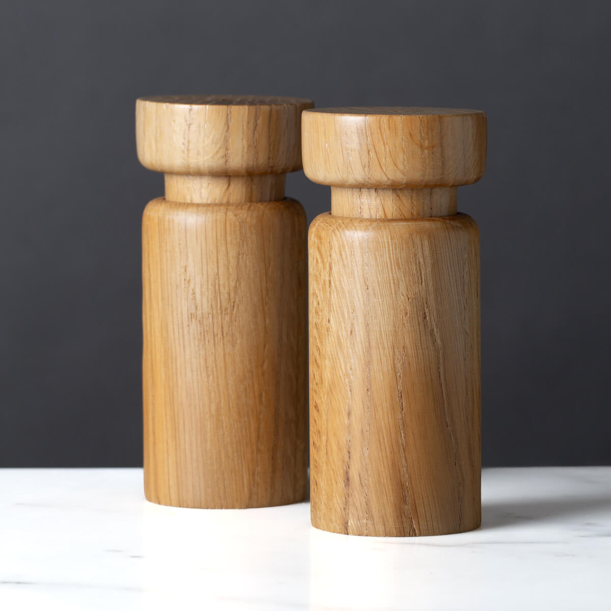 Helsinki Pepper and Salt Mill Set, Oak, 5.4"