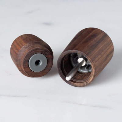 Jesper Mini Pepper or Salt Dark Walnut Mill, 4.4"h