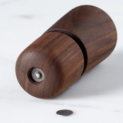 Jesper Mini Pepper or Salt Dark Walnut Mill, 4.4"h