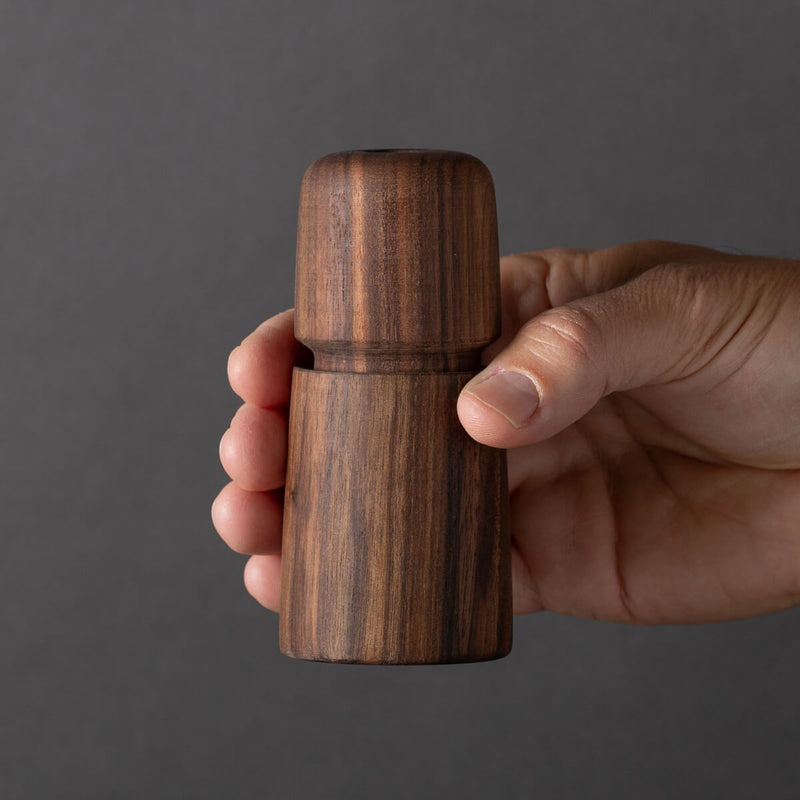 Jesper Mini Pepper or Salt Dark Walnut Mill, 4.4"h