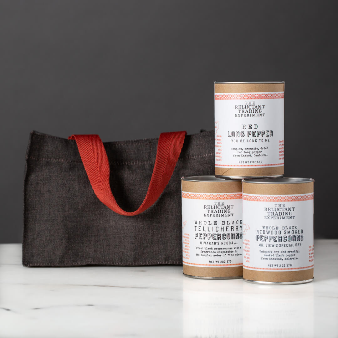 Peppercorns from around the world gift bag