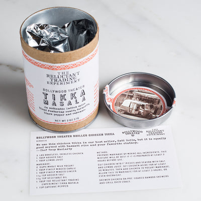 Each tube of Bollywood Theater Tikka Masala comes with a free recipe inside