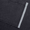 Professional Aprons Cotton Canvas Blue Ticking Pocket Detail Charcoal Black Fabric