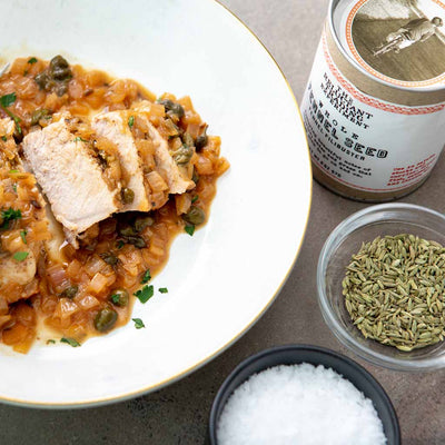 Whole Fennel Seed Recipe with Icelandic Flake Sea Salt Pork Chops