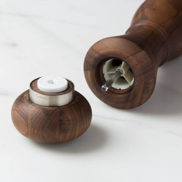 Modern Salt or Pepper Mill Dark Walnut, CrushGrind, 8.5"h The
