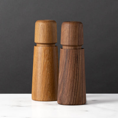 Modern Design Wooden Salt and Pepper Grinders Made in Canada 
