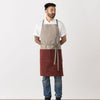Cross-Back Women, Men, Chef Baker Apron, Maroon Red, Burgundy, Modern and Cool, Tan, Comfortable for Neck and Shoulders Top Quality, Affordable, Stylish, Best Reviews, Canvas