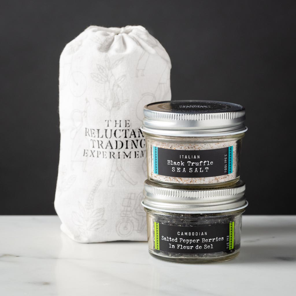 Blue Denim Chef Apron + Icelandic Salt & Tellicherry Pepper Gift Set - The  Reluctant Trading Experiment