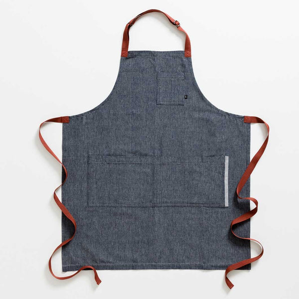 Chef Apron, Blue Denim w Red Straps, Men, Women, Canvas, Best Reviews ...