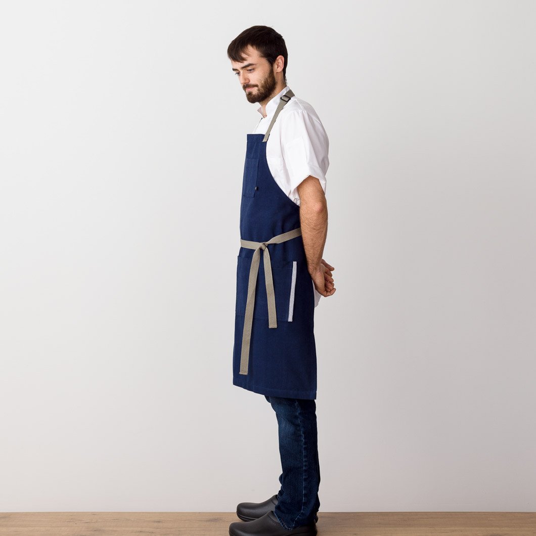 Chef Apron, Black with White Pinstripe, Pockets, Best Reviews - The  Reluctant Trading Experiment