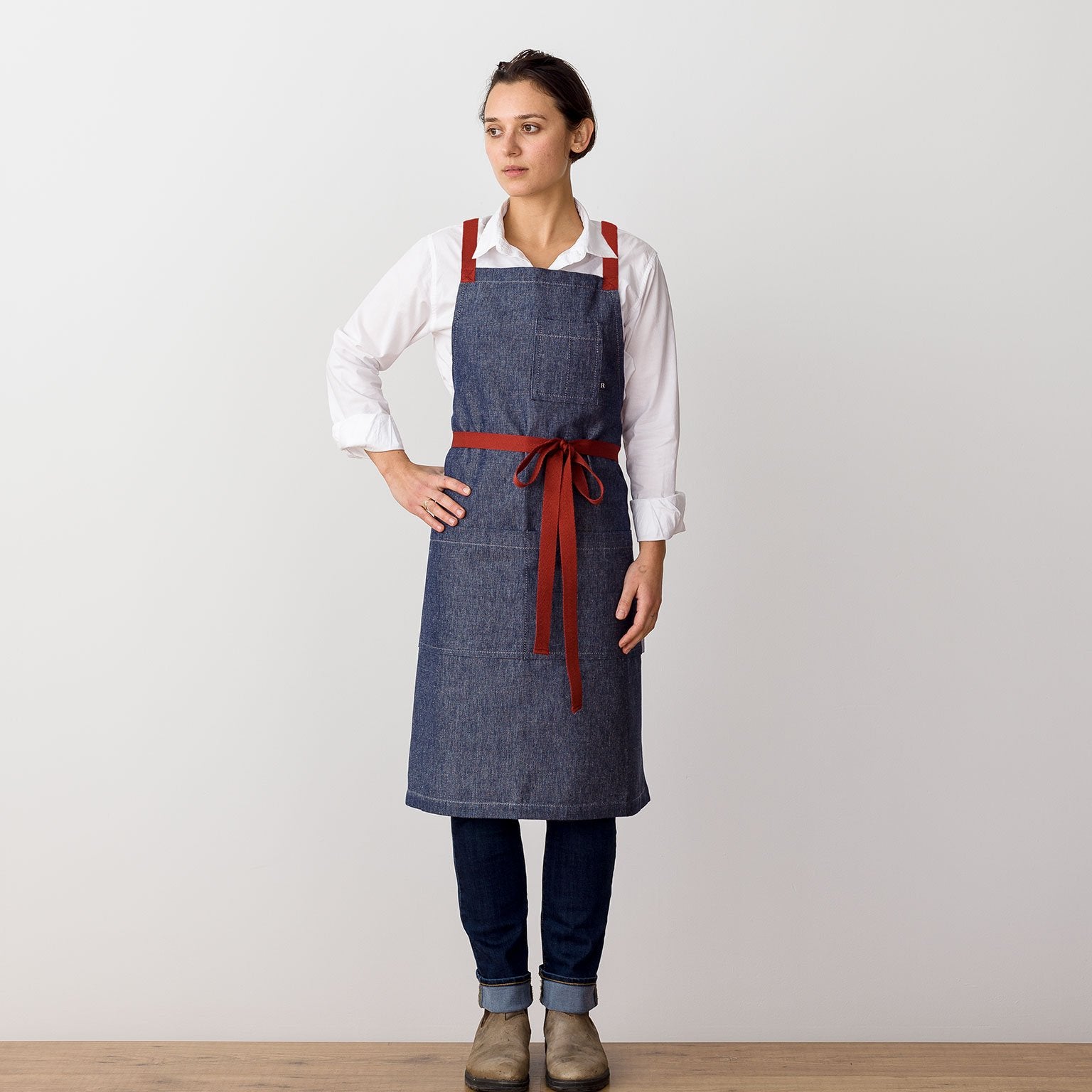 How To Make a Kid's Craft Apron Out of Old Jeans - Happy Hooligans