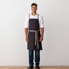 Cross-Back Chef Apron, Charcoal with Tan Straps, Men and Women-[Reluctant Trading Experiment]-