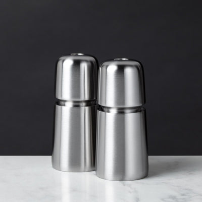 Jesper Stainless Steel Salt or Pepper Mill, 4.4”h-CrushGrind-The Reluctant Trading Experiment