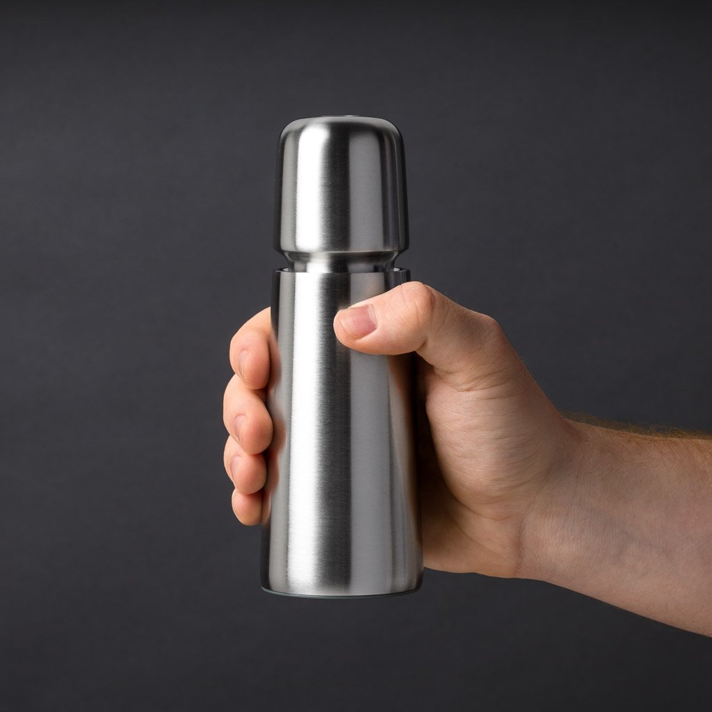 Modern Salt or Pepper Mill, Stainless Steel, Danish, CrushGrind, 6.6”h -  The Reluctant Trading Experiment