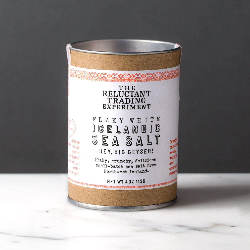 Icelandic Flake White Coarse Sea Salt 16 oz tube