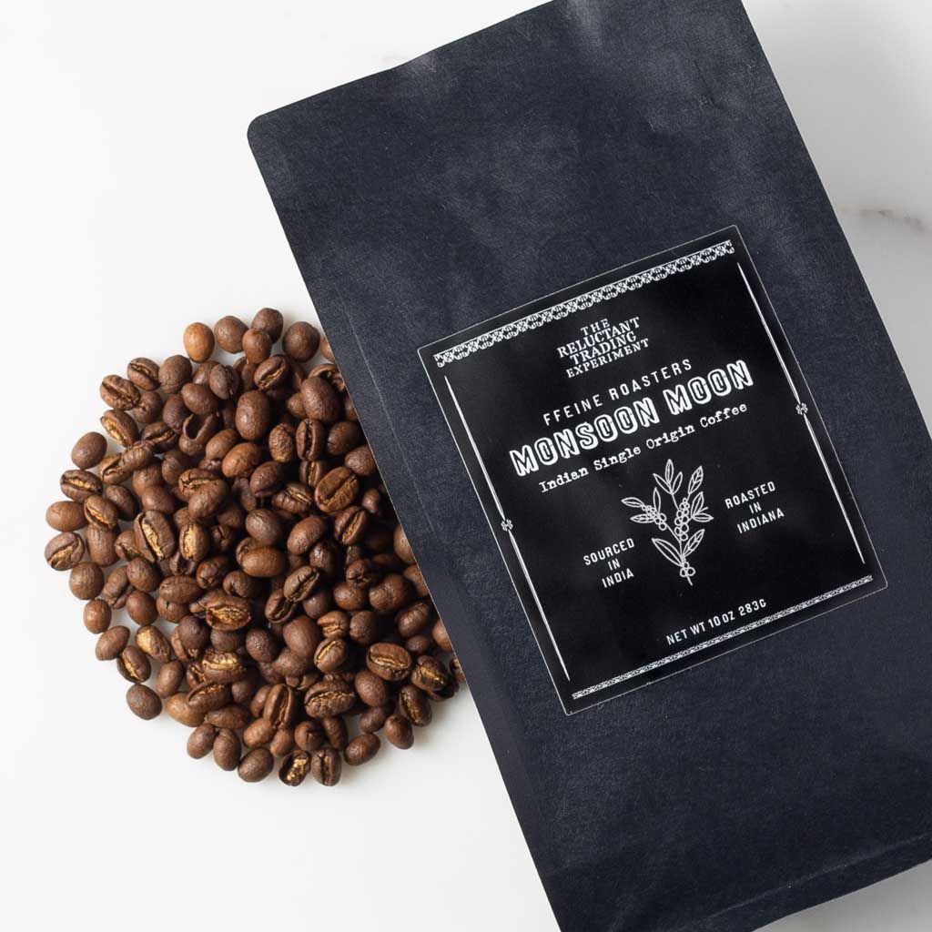 Urban Platter Whole Roasted Coffee Beans Indian Peaberry 250 gm